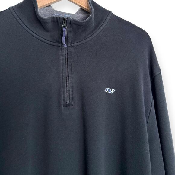 Vineyard Vines Pima Cotton Long Sleeve 1/4 Zip Heavy Jersey Pullover Men's XXL - Picture 6 of 8